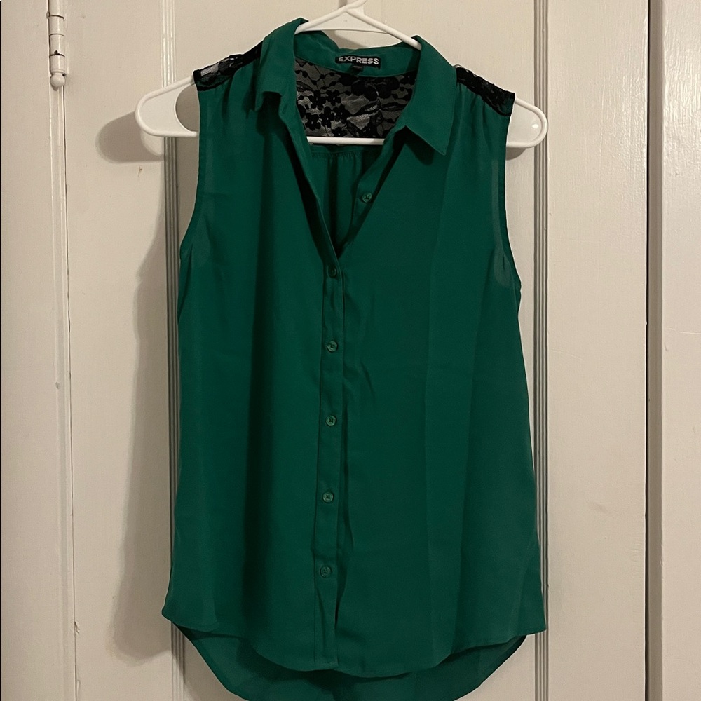 Express Emerald Sleeveless Top